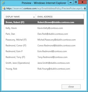 A preview option like this would be really nice for dynamic distribution groups