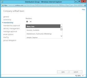 Four items in a list of distribution group members? Simply not enough!