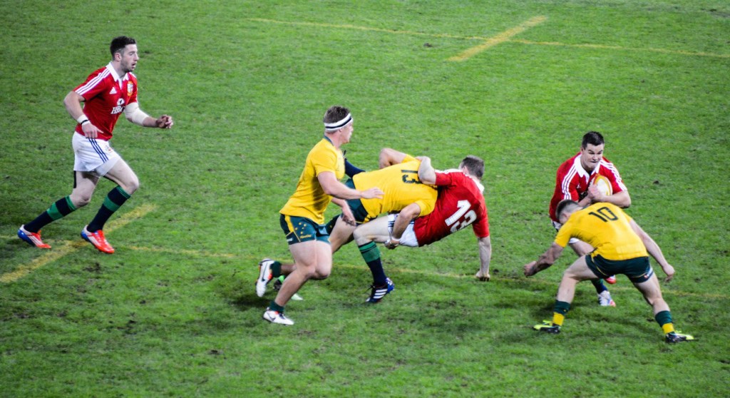Opposite numbers collide in the first Australia vs. British Lions test