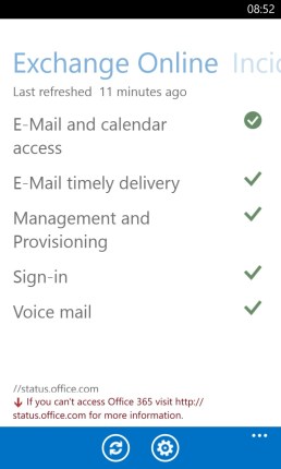 Office 365 Service Status