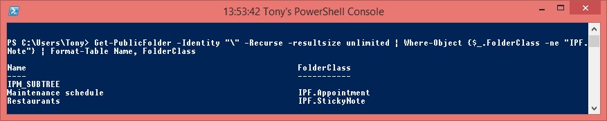 Scanning for public folders