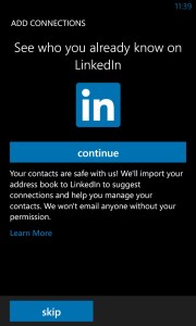 LinkedIn offers to import your address book