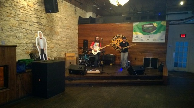 Cardboard Tony in the Old School House bar