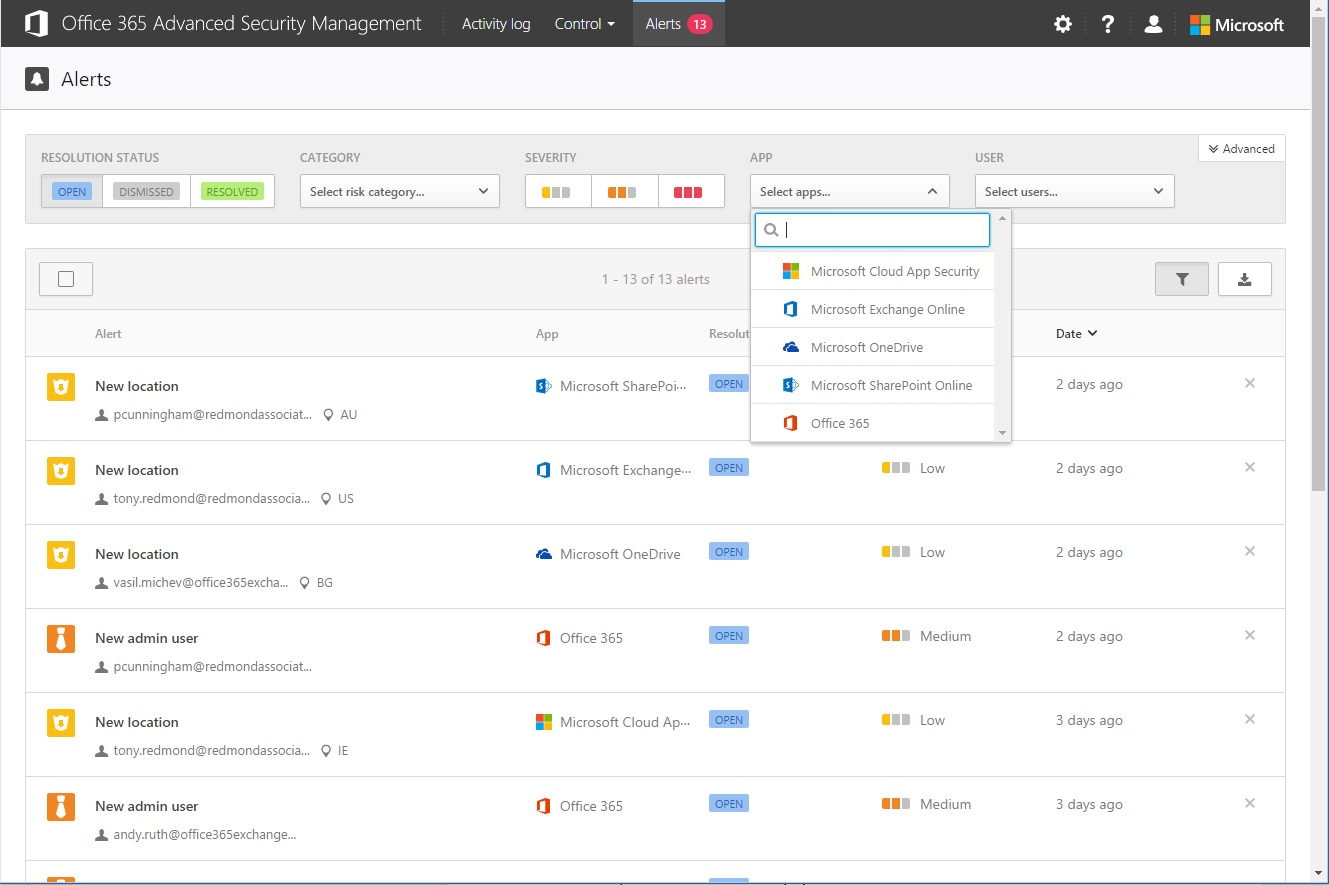 Office 365 Advanced Security Management – Thoughtsofanidlemind's Blog