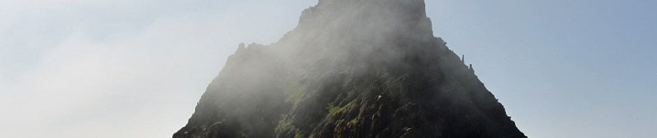 Skellig Michael from a boat